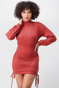 Mock Neck Sweater Dress