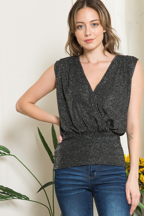Lurex Wrap Top