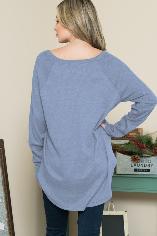 Oversized Thermal Thumbhole Tunic