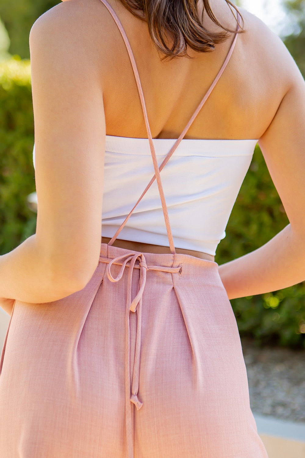 Back detailed Wide Leg Jumpsuit