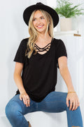Front Detail Flutter Sleeve Knit Top-3 Colors